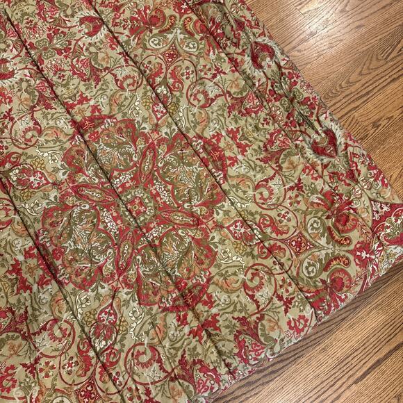 Vintage Ralph Lauren Randolph Galahad Red Paisley Queen Comforter Rare - Picture 5 of 7